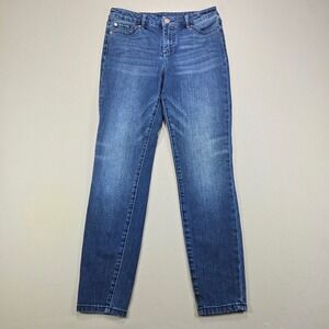 Armani Exchange Jeans Super Skinny Cropped Denim Blue Womens 29